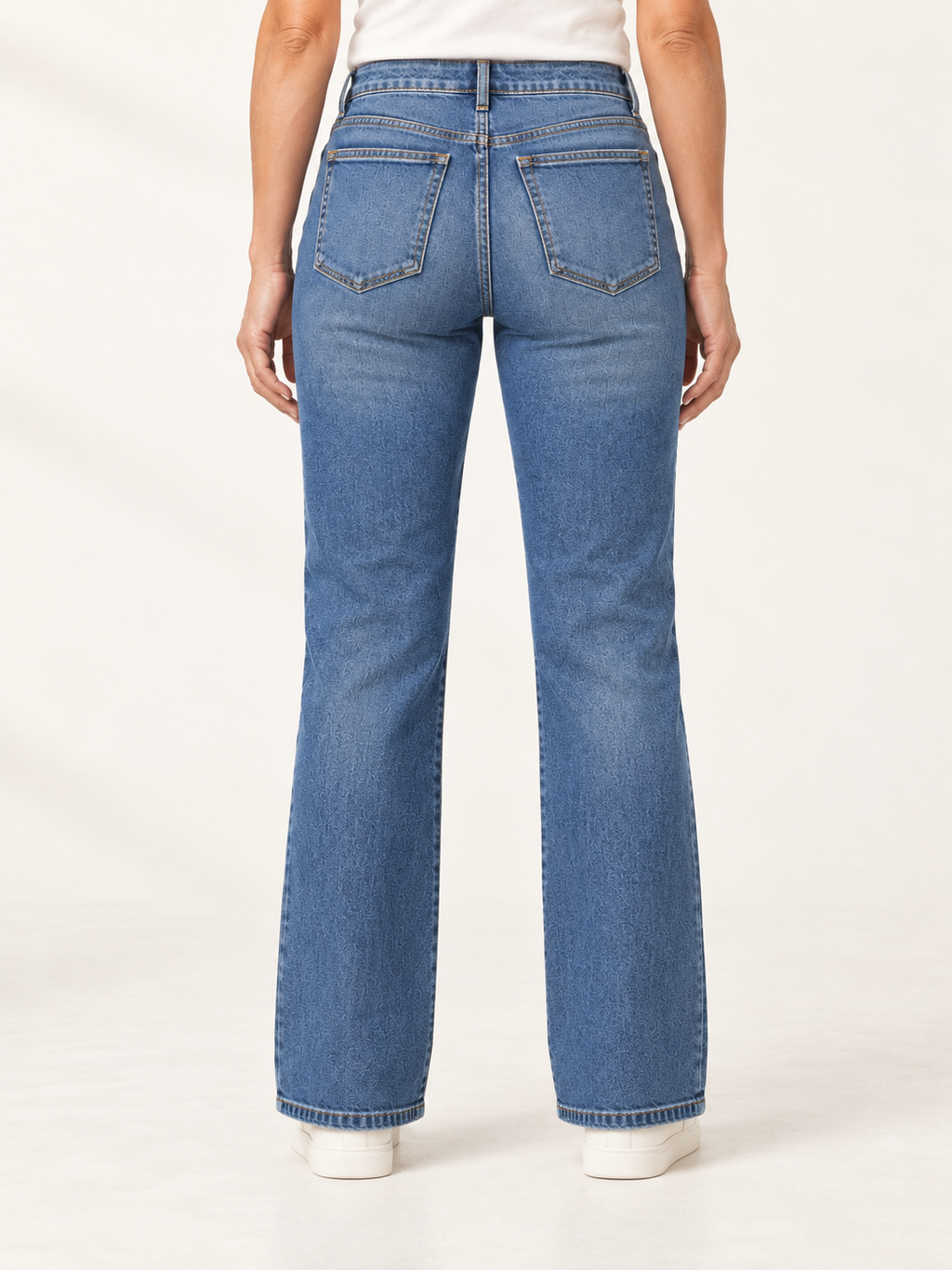 Straight Blue Denim Jeans