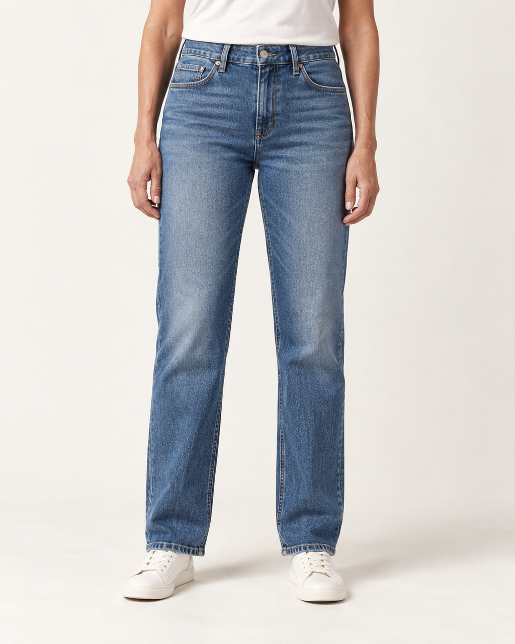 Straight Blue Denim Jeans